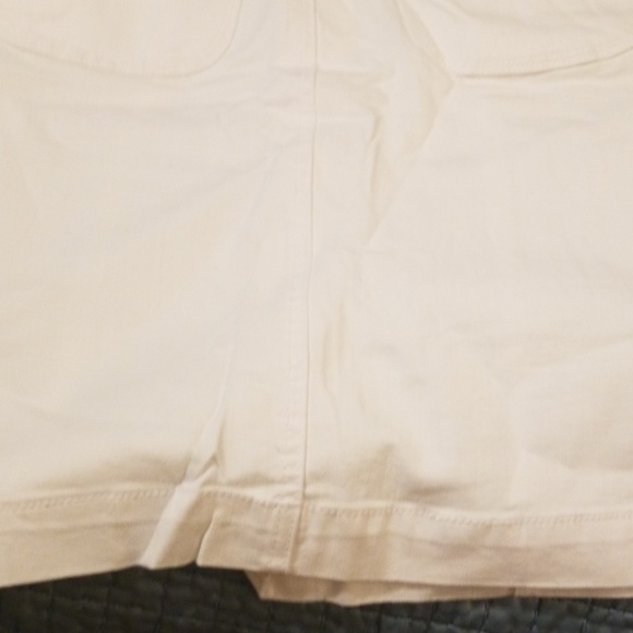 Style and Co White Mid Rise Button up Skirt - Picture 8 of 8